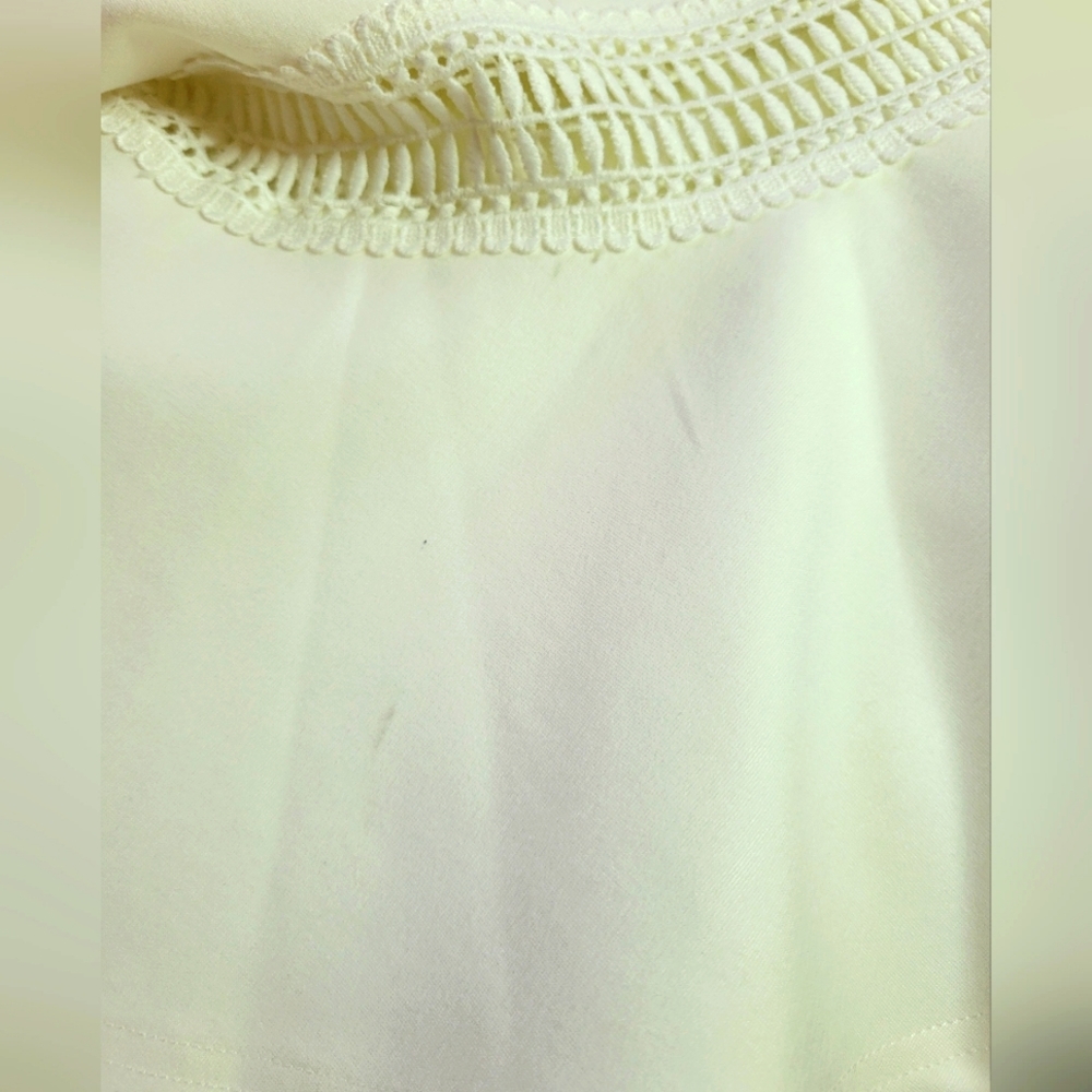 Lulu's | Martini Mama White Crochet Midi Dress | Sleeveless | Small - Picture 7 of 16